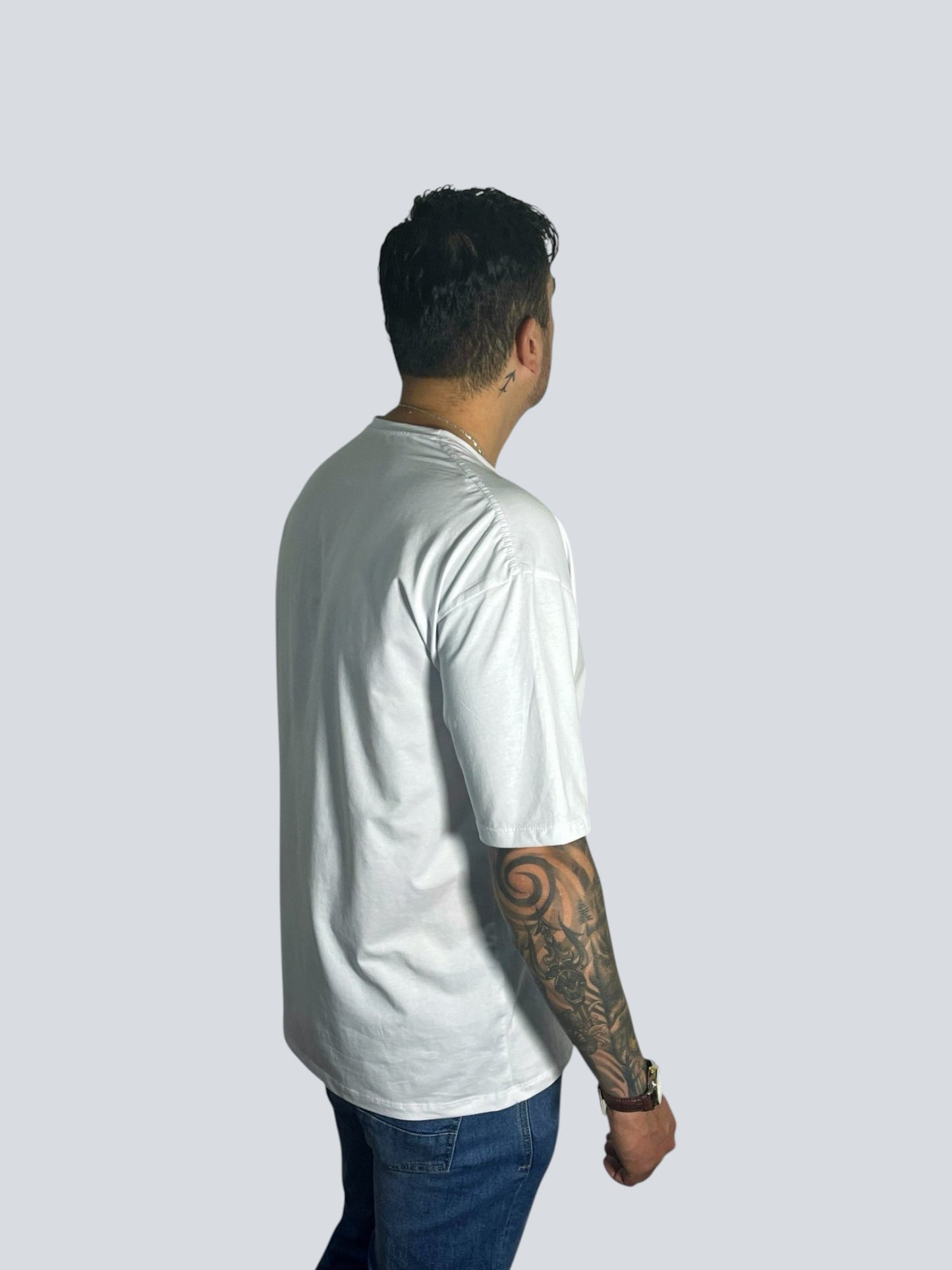 CAMISETA OVERSIZE TELA FRIA BLANCA