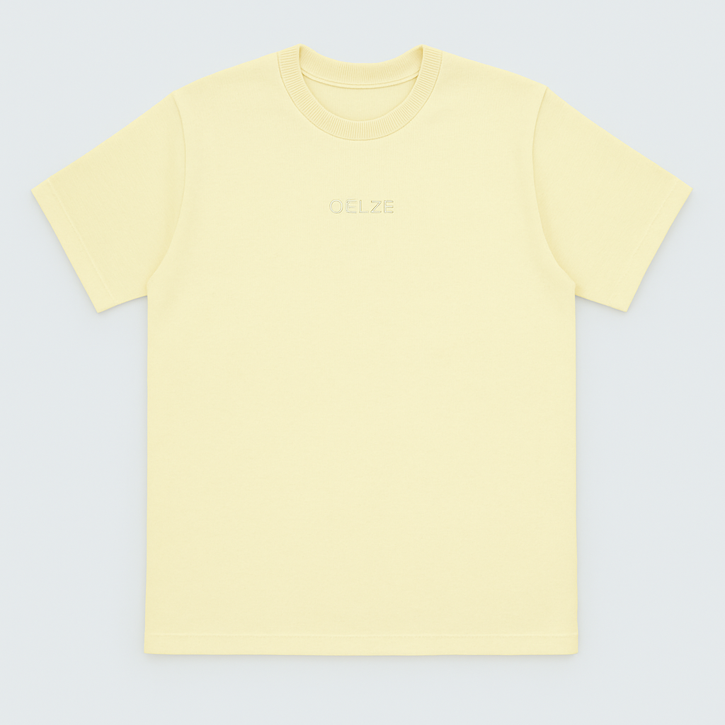 CAMISETA TELA PESADA 205G VAINILLA