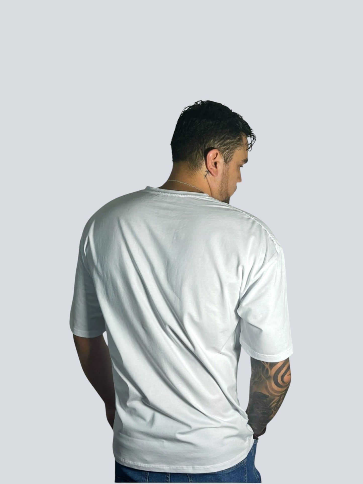 CAMISETA OVERSIZE TELA FRIA BLANCA