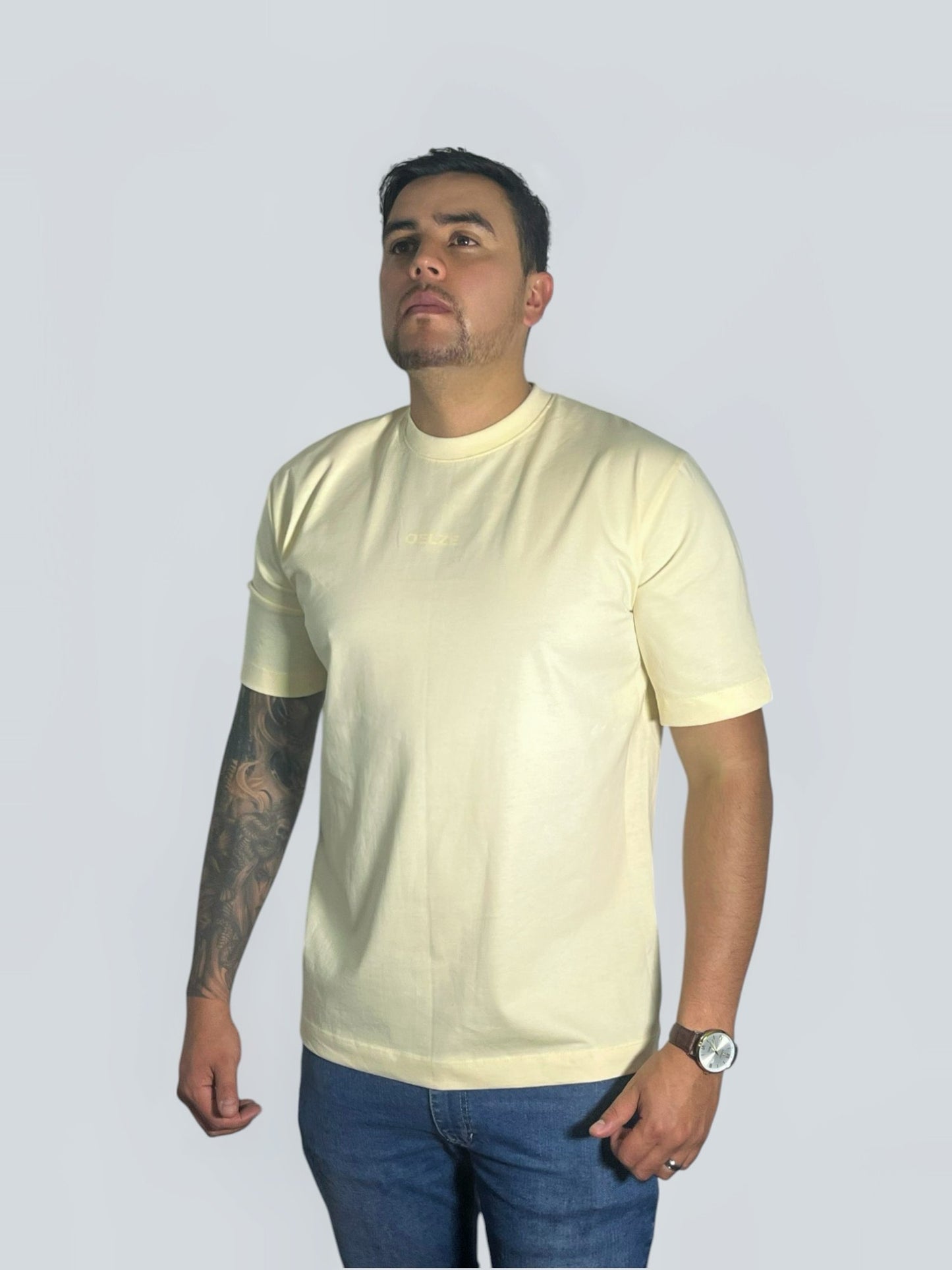 CAMISETA TELA PESADA 205G VAINILLA