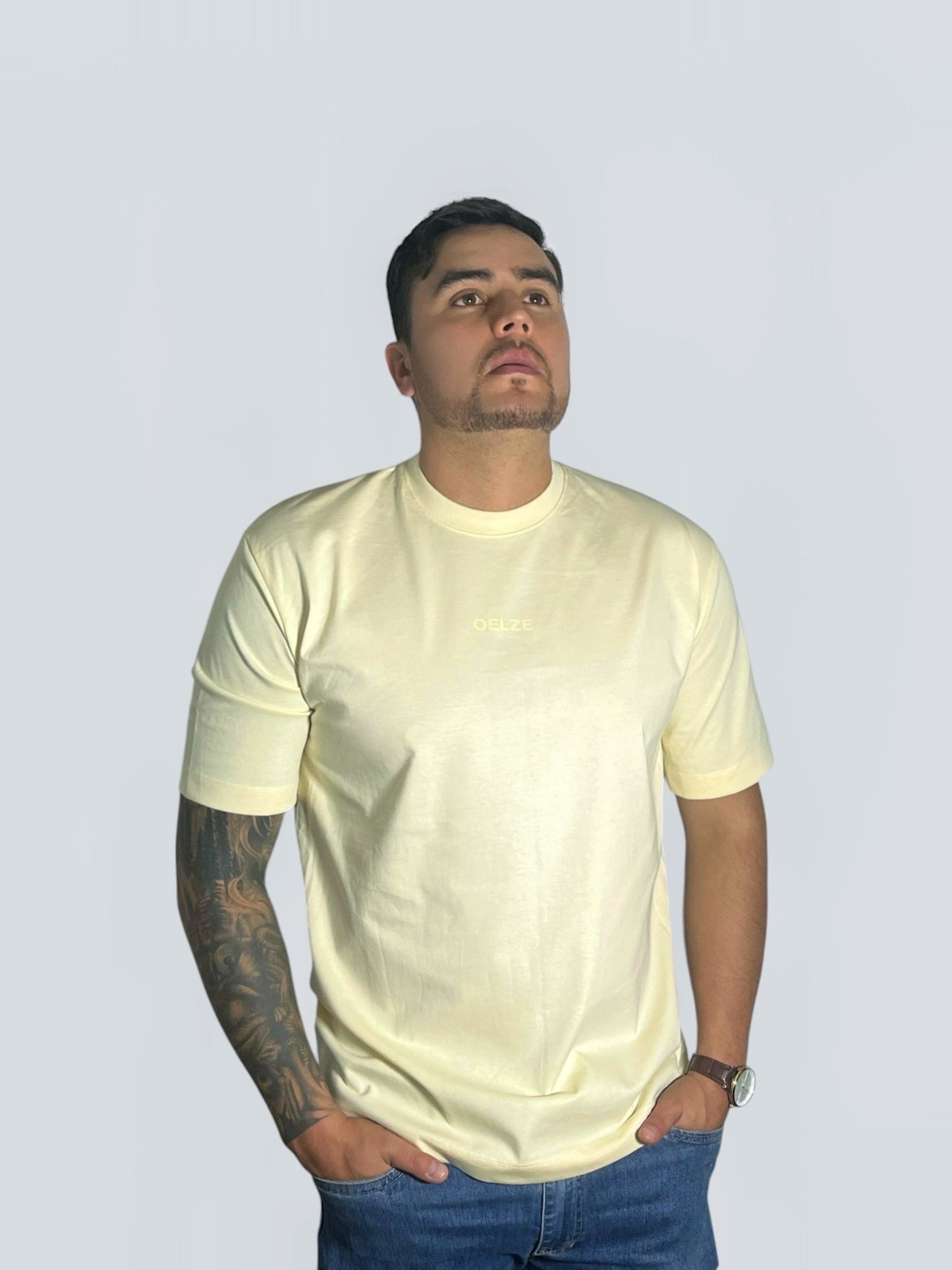 CAMISETA TELA PESADA 205G VAINILLA